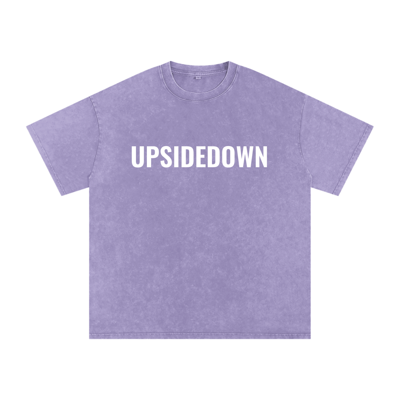 Upside down Snow Washed Oversized Cotton T-Shirt
