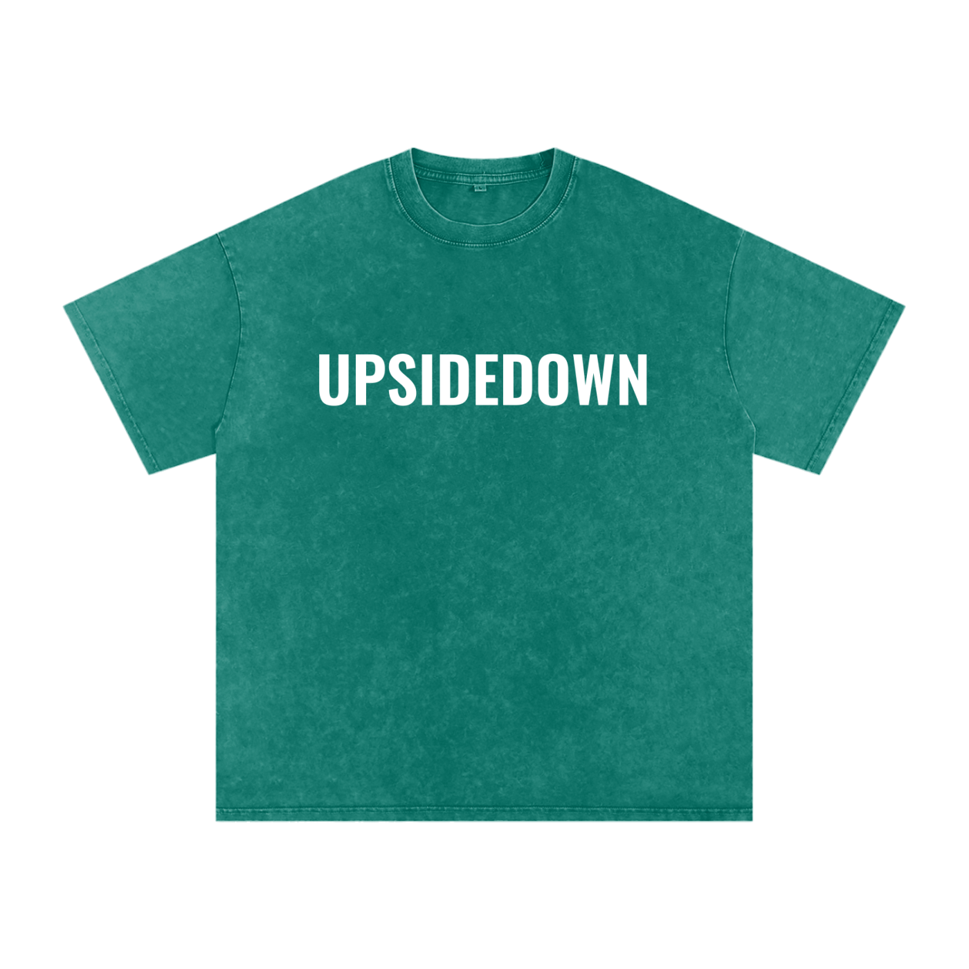 Upside down Snow Washed Oversized Cotton T-Shirt