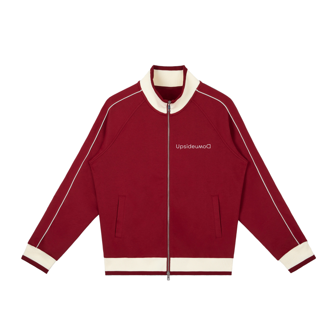 Upside down Block Raglan Sleeve Zip Track Jacket