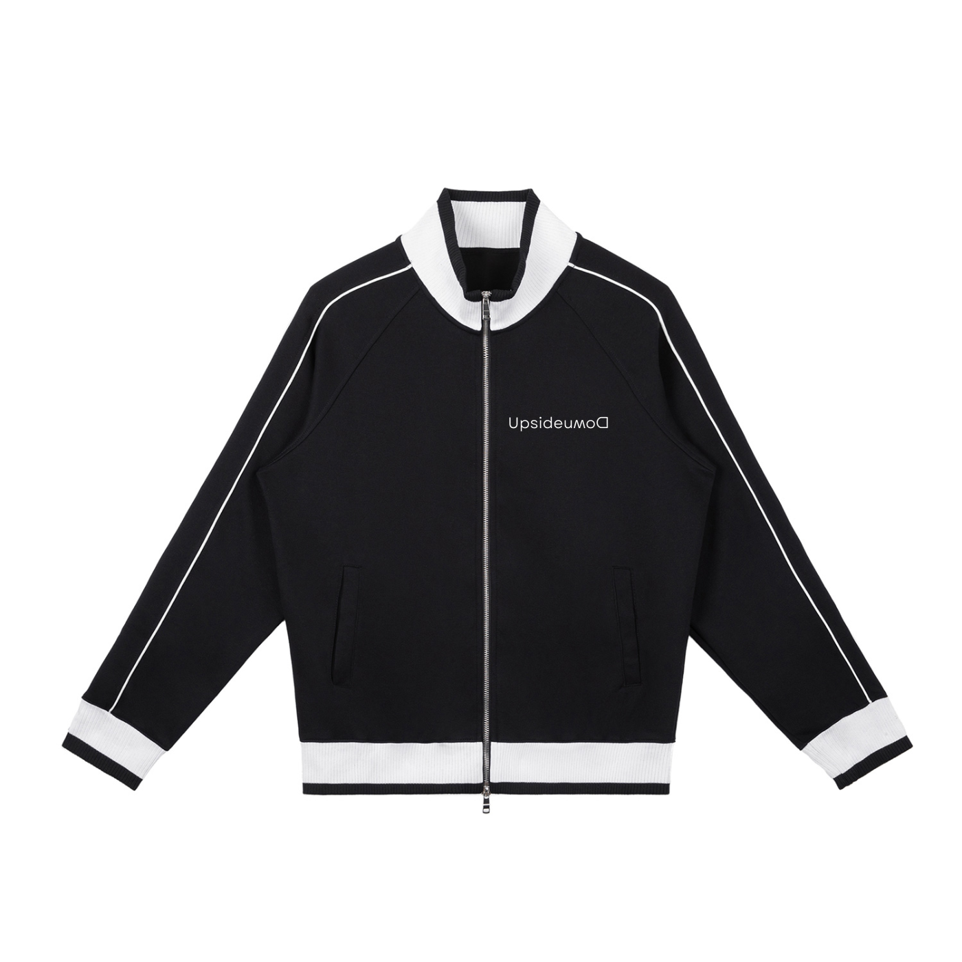Upside down Block Raglan Sleeve Zip Track Jacket