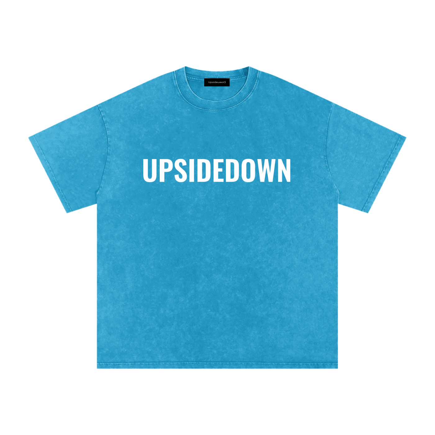 Upside down Snow Washed Oversized Cotton T-Shirt