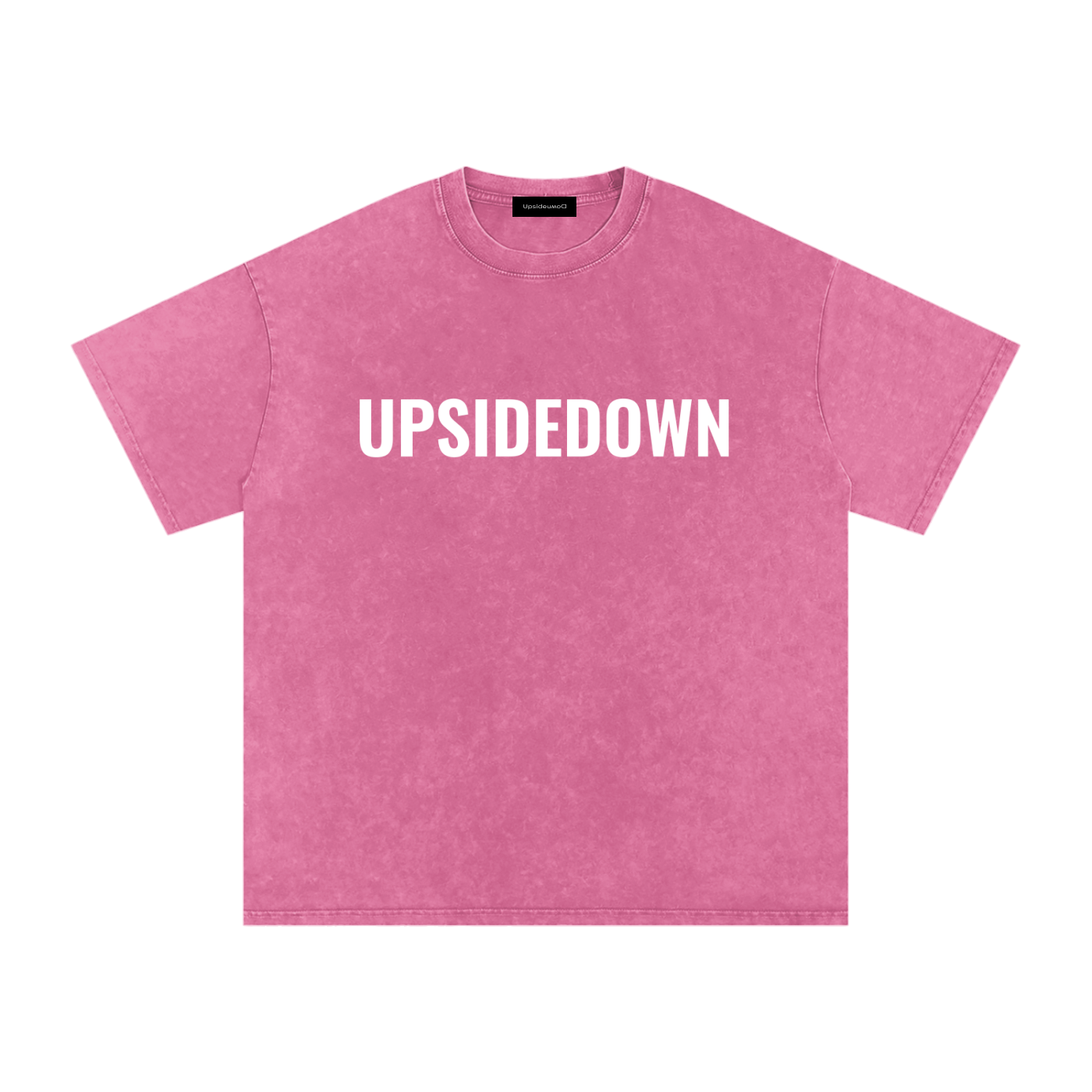 Upside down Snow Washed Oversized Cotton T-Shirt