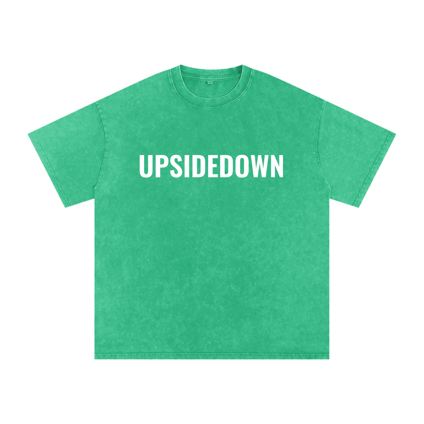 Upside down Snow Washed Oversized Cotton T-Shirt