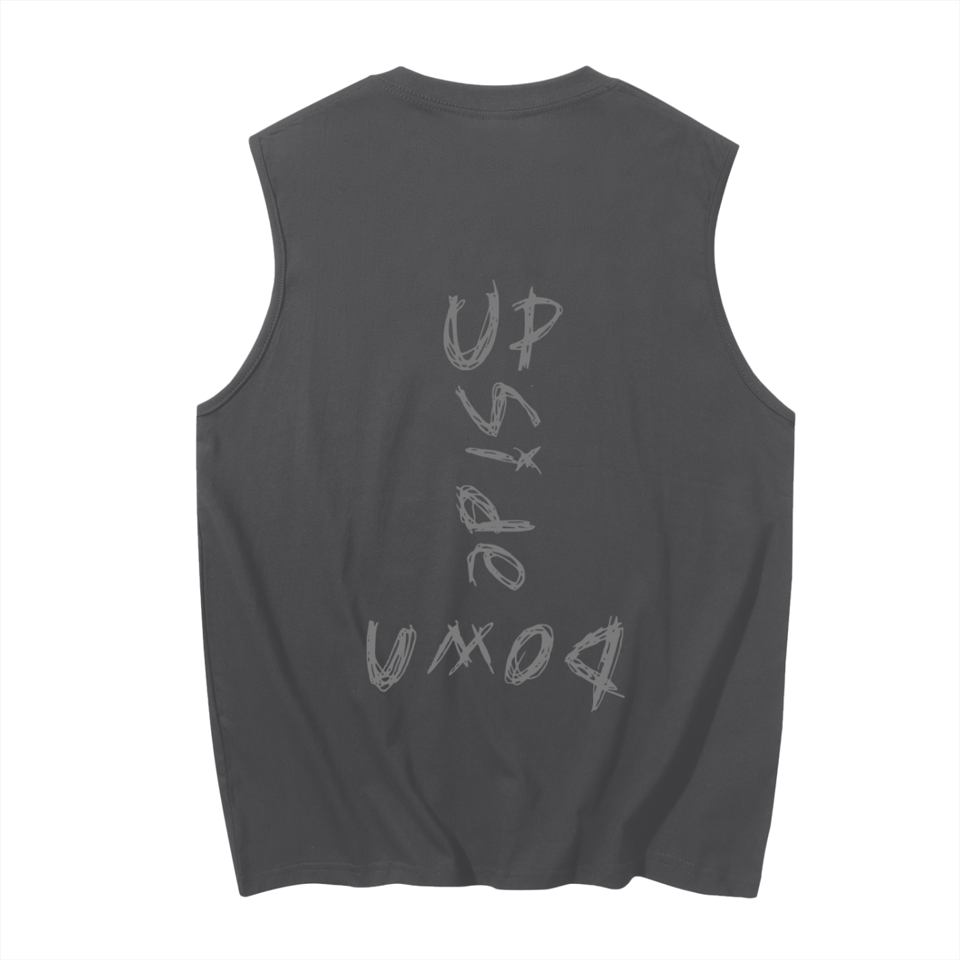 Upside down Men's Sleeveless Cotton Tank Top