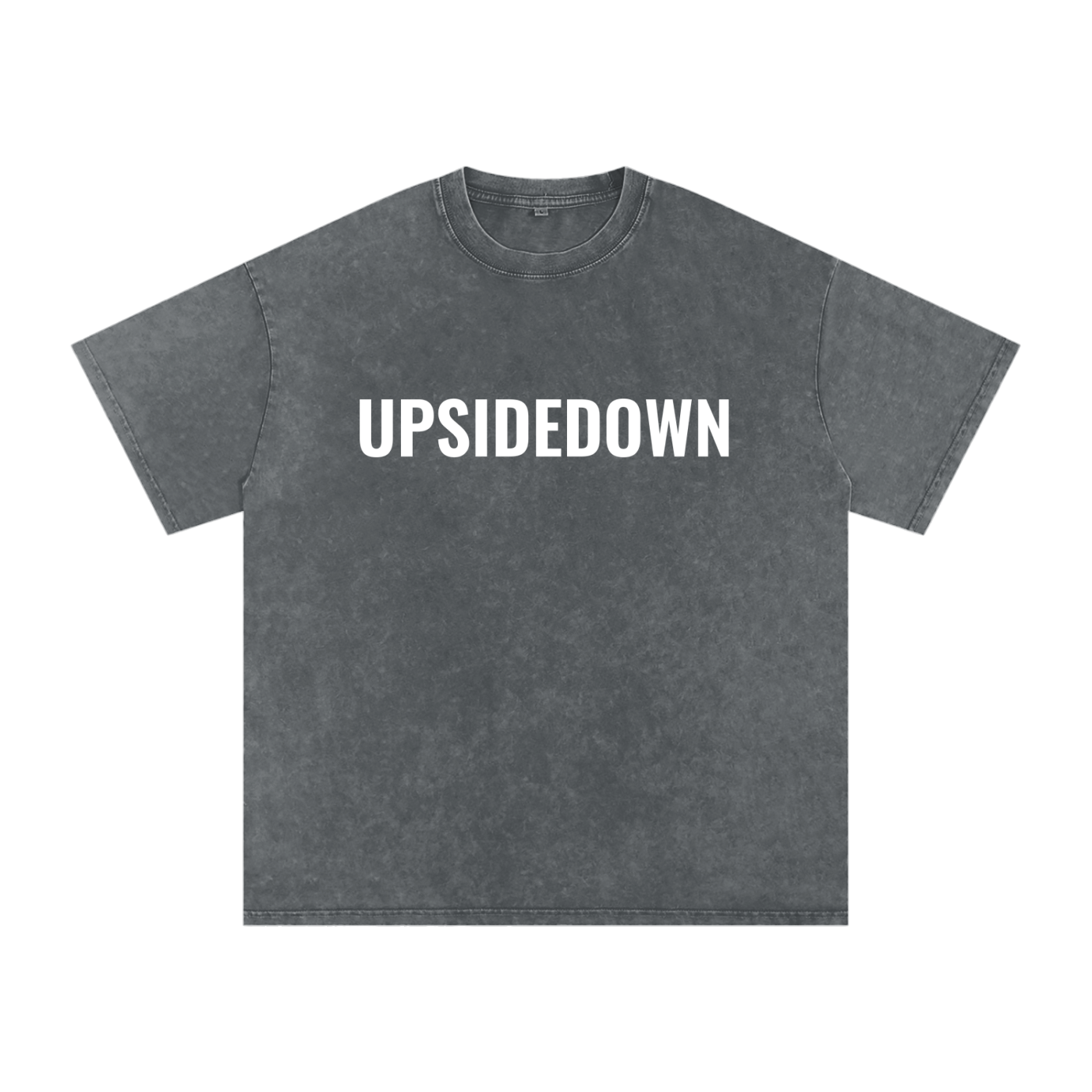 Upside down Snow Washed Oversized Cotton T-Shirt