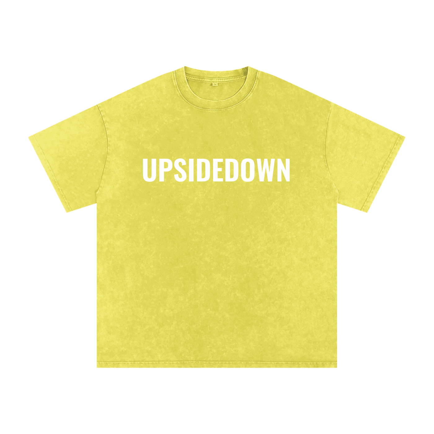 Upside down Snow Washed Oversized Cotton T-Shirt