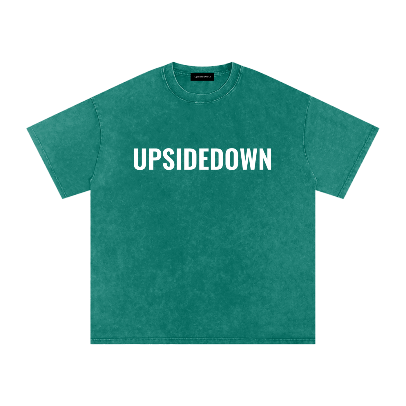 Upside down Snow Washed Oversized Cotton T-Shirt