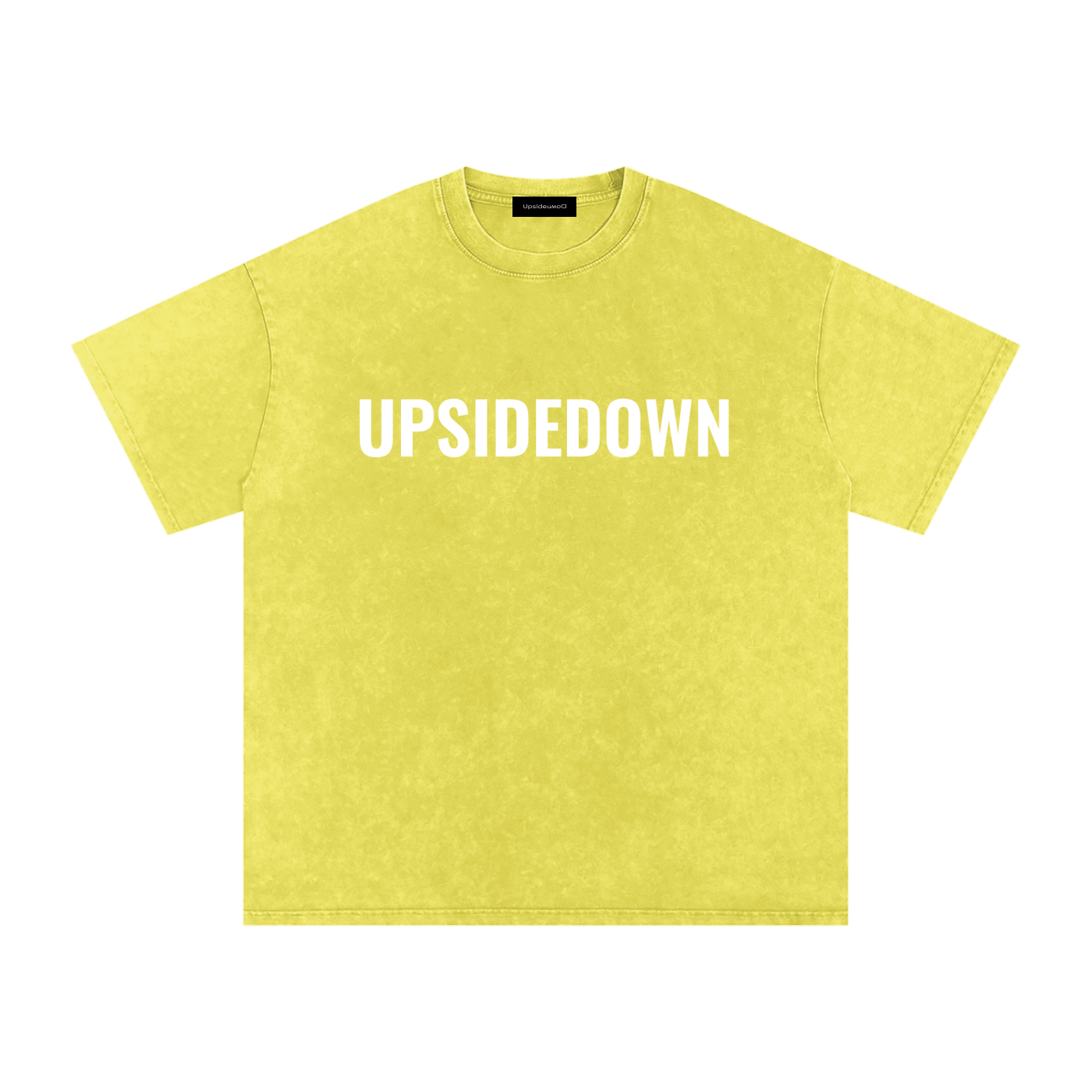 Upside down Snow Washed Oversized Cotton T-Shirt