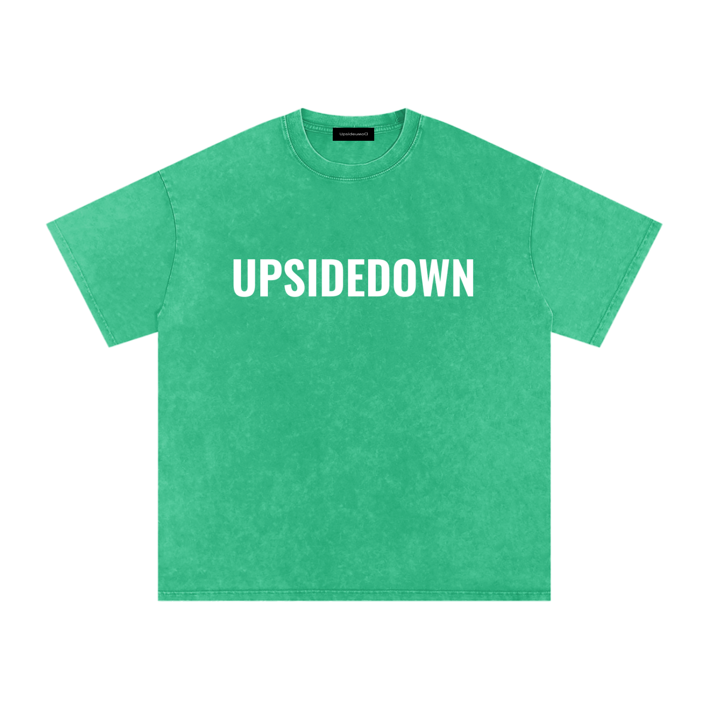 Upside down Snow Washed Oversized Cotton T-Shirt