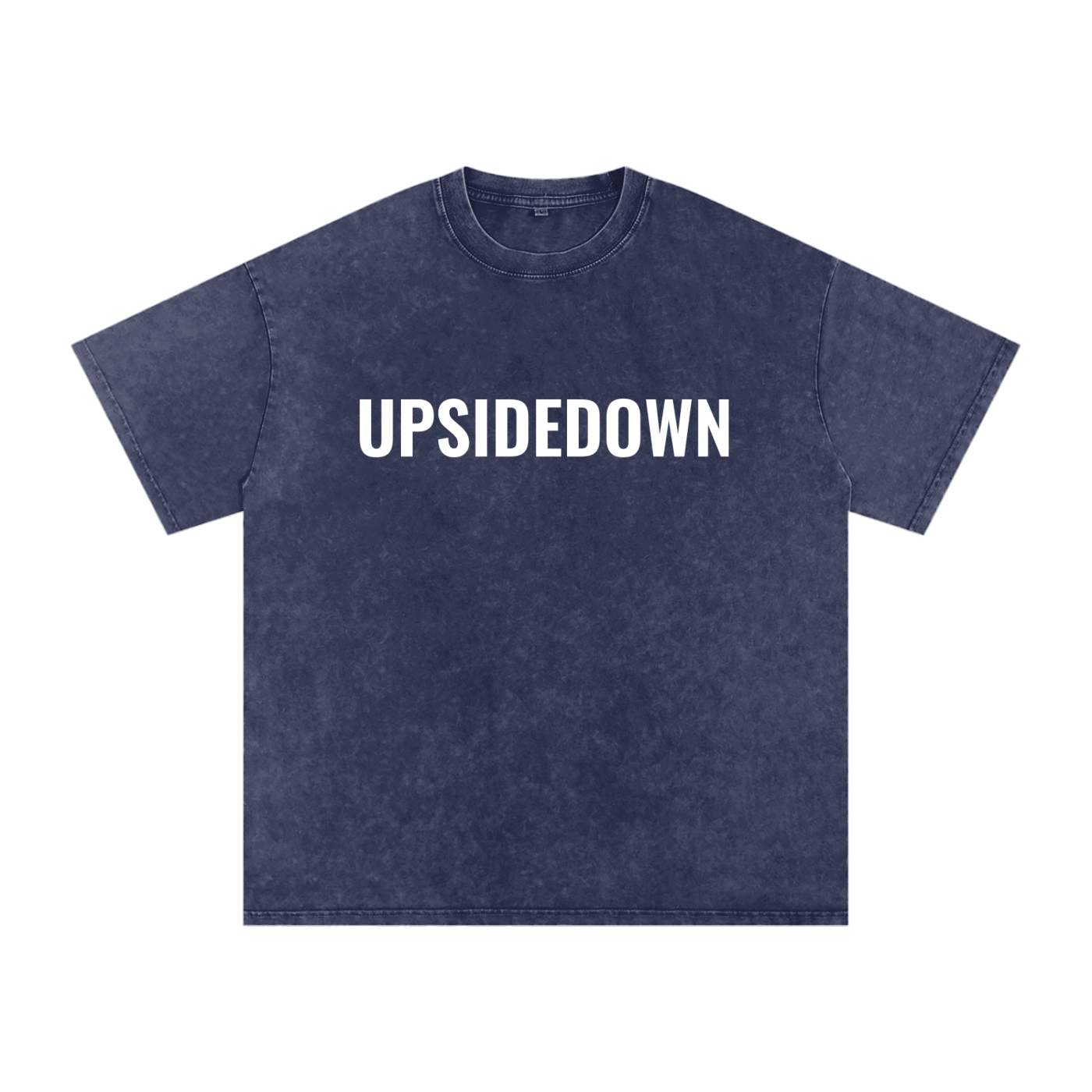 Upside down Snow Washed Oversized Cotton T-Shirt