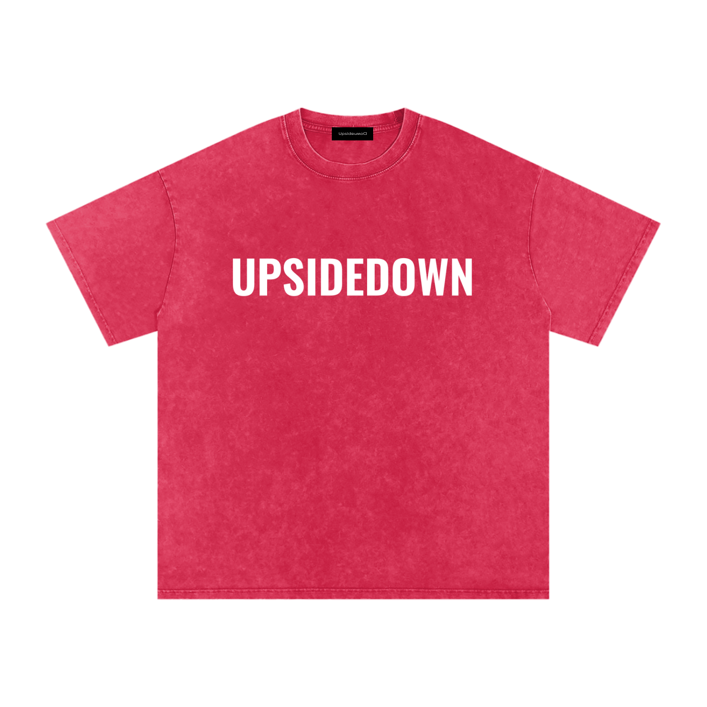 Upside down Snow Washed Oversized Cotton T-Shirt
