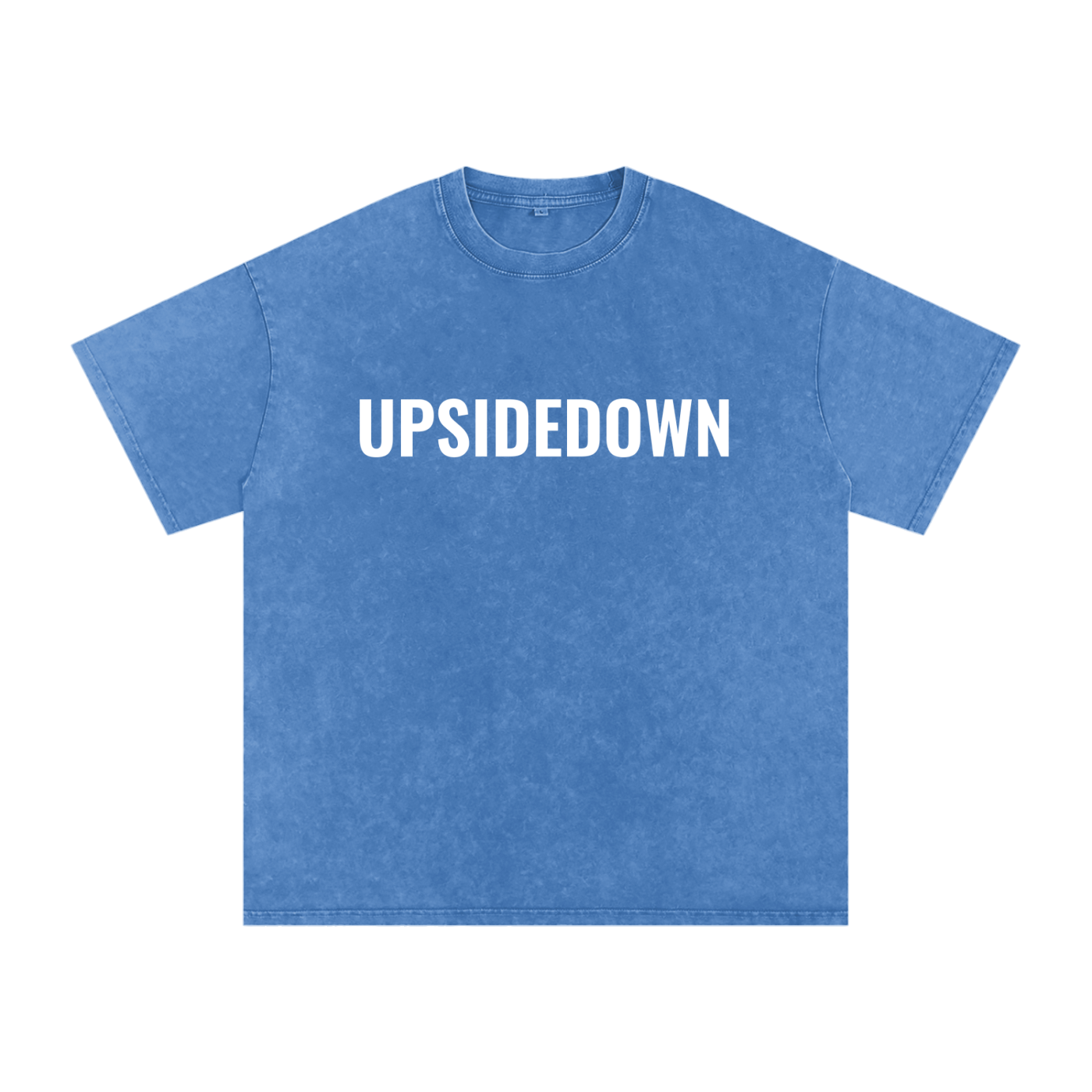 Upside down Snow Washed Oversized Cotton T-Shirt