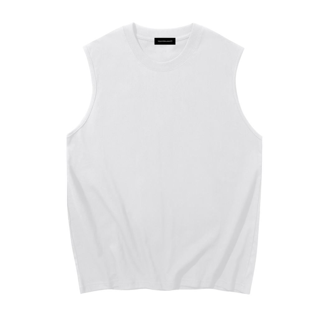 Upside down Men's Sleeveless Cotton Tank Top