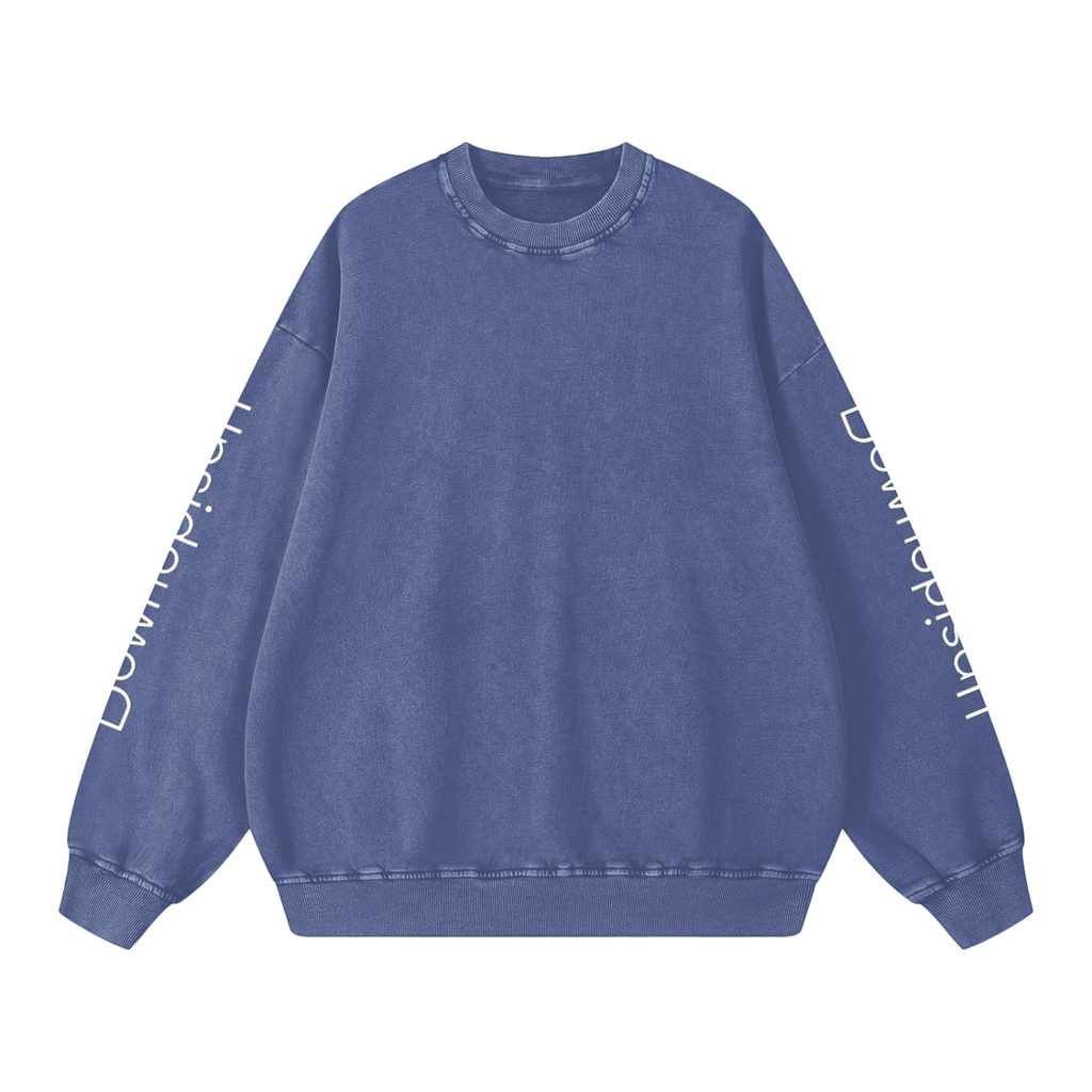 Upside down Snow Washed Oversized Sweatshirt