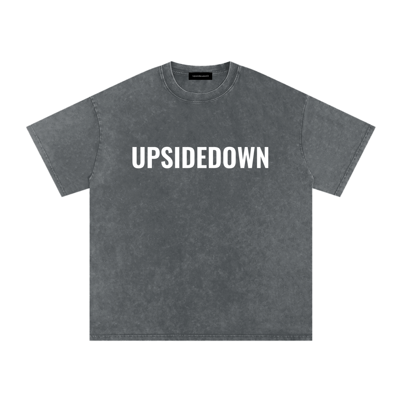 Upside down Snow Washed Oversized Cotton T-Shirt