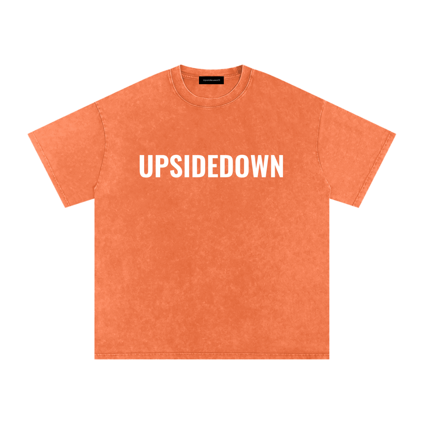 Upside down Snow Washed Oversized Cotton T-Shirt