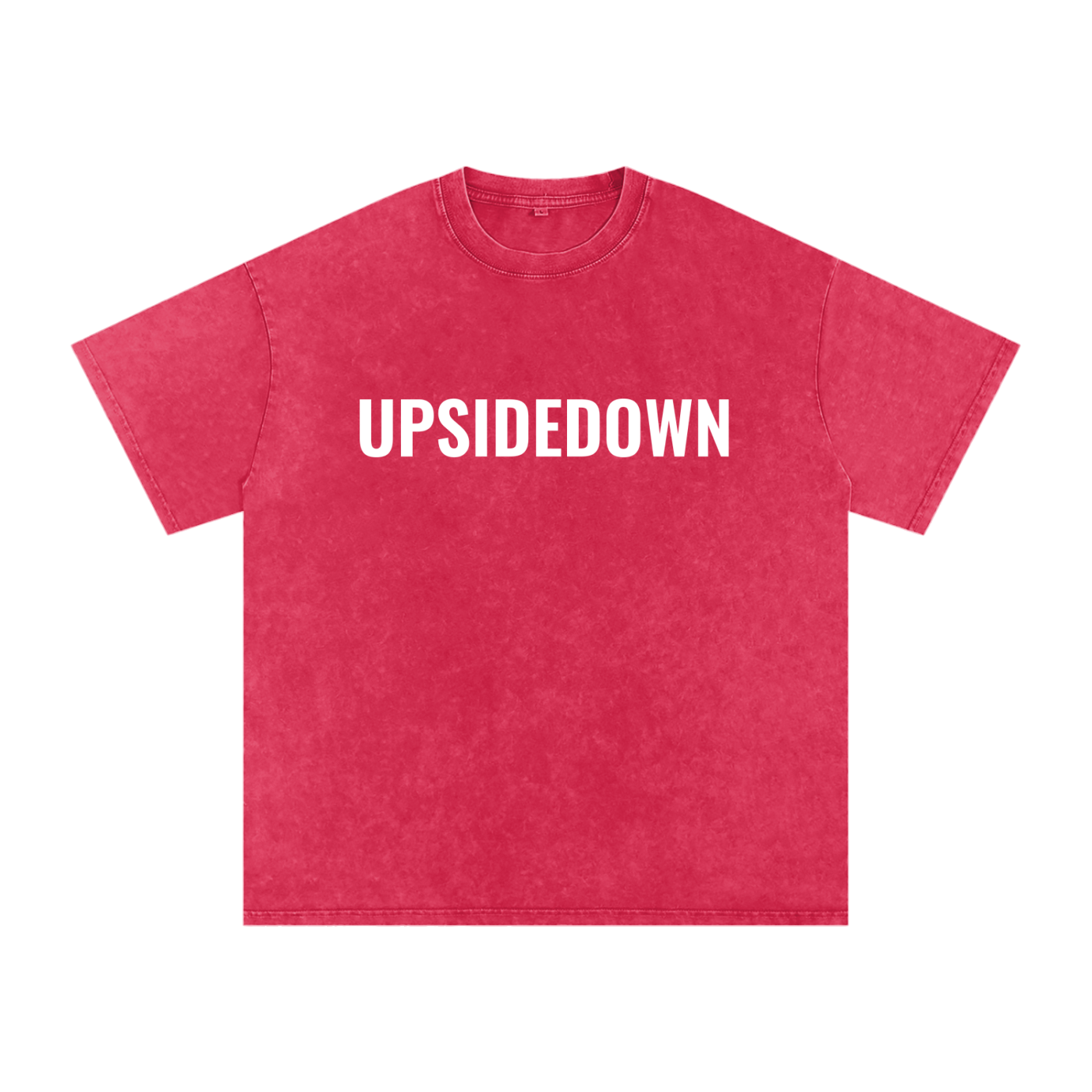 Upside down Snow Washed Oversized Cotton T-Shirt
