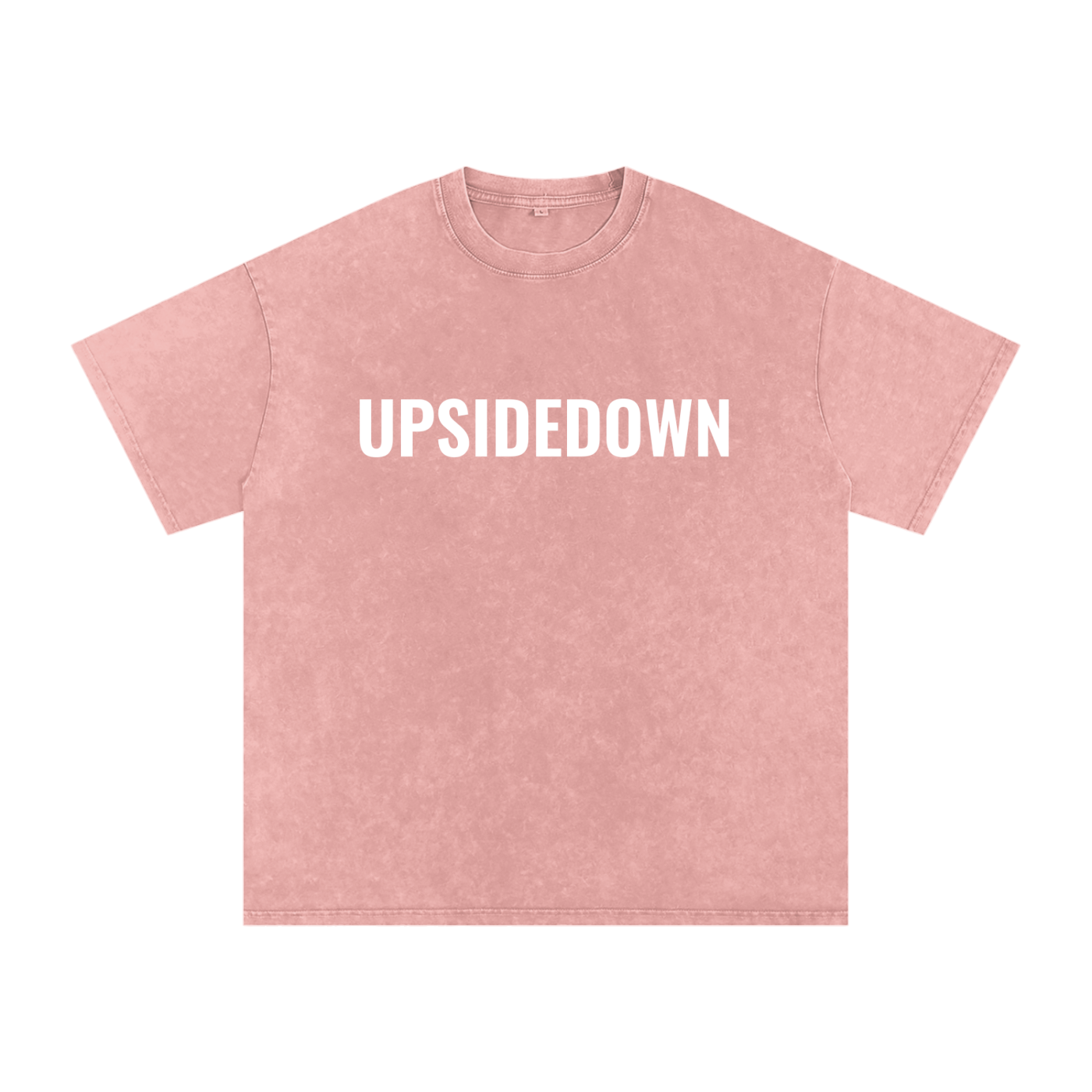 Upside down Snow Washed Oversized Cotton T-Shirt