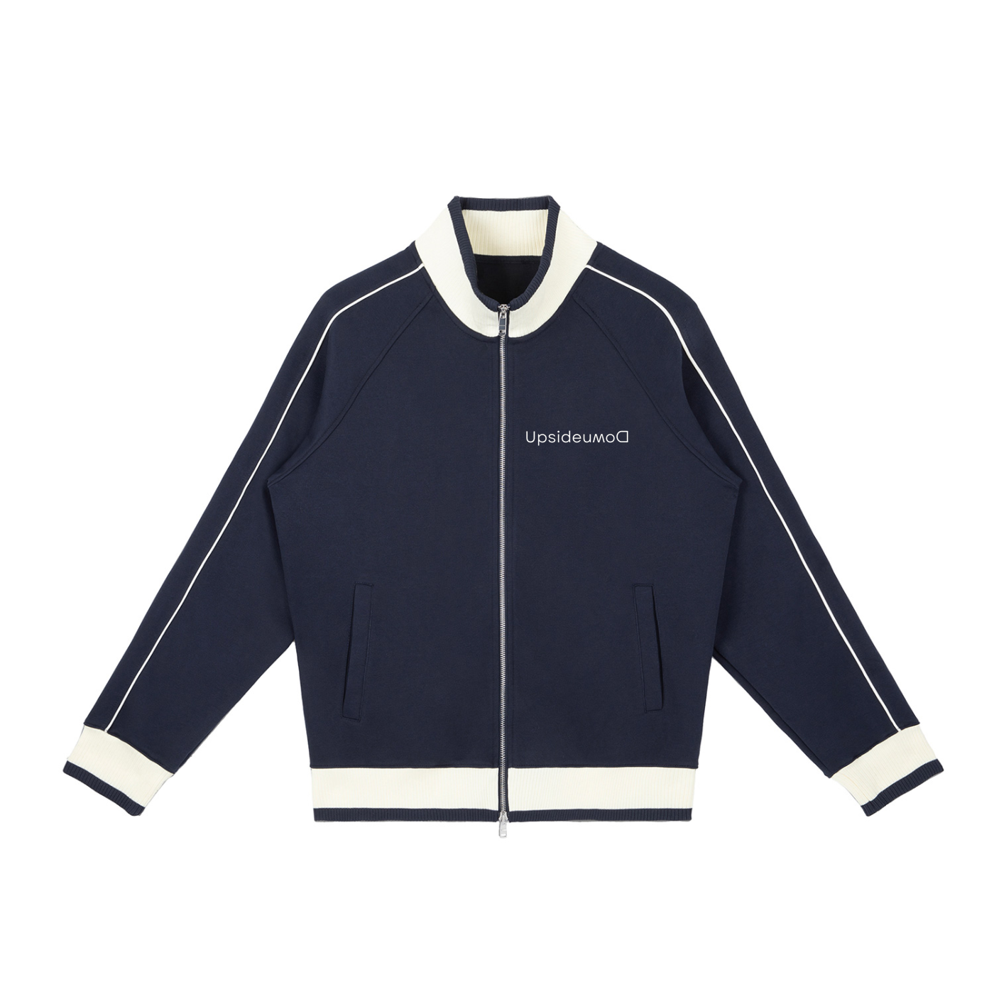 Upside down Block Raglan Sleeve Zip Track Jacket