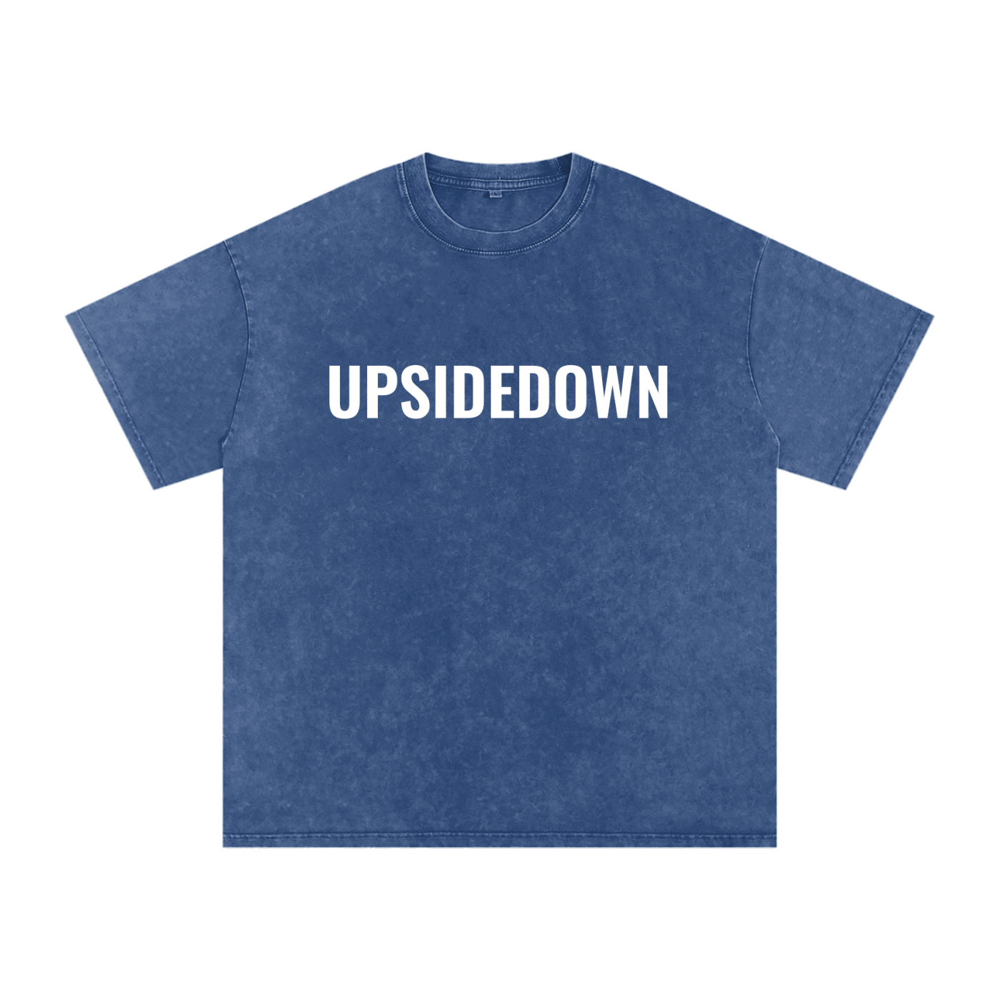 Upside down Snow Washed Oversized Cotton T-Shirt