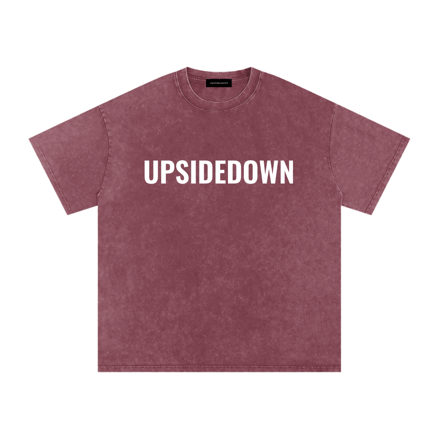 Upside down Snow Washed Oversized Cotton T-Shirt