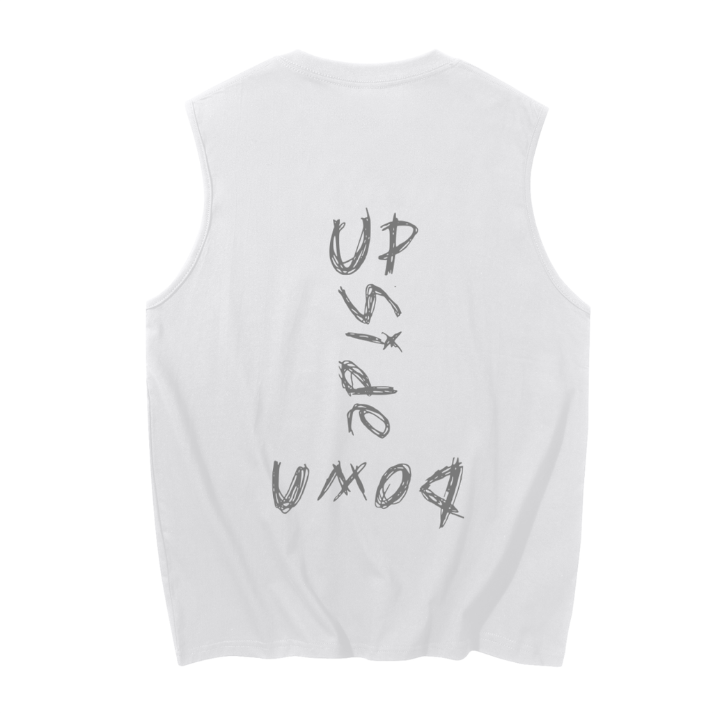 Upside down Men's Sleeveless Cotton Tank Top