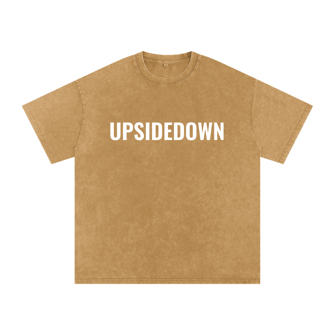 Upside down Snow Washed Oversized Cotton T-Shirt