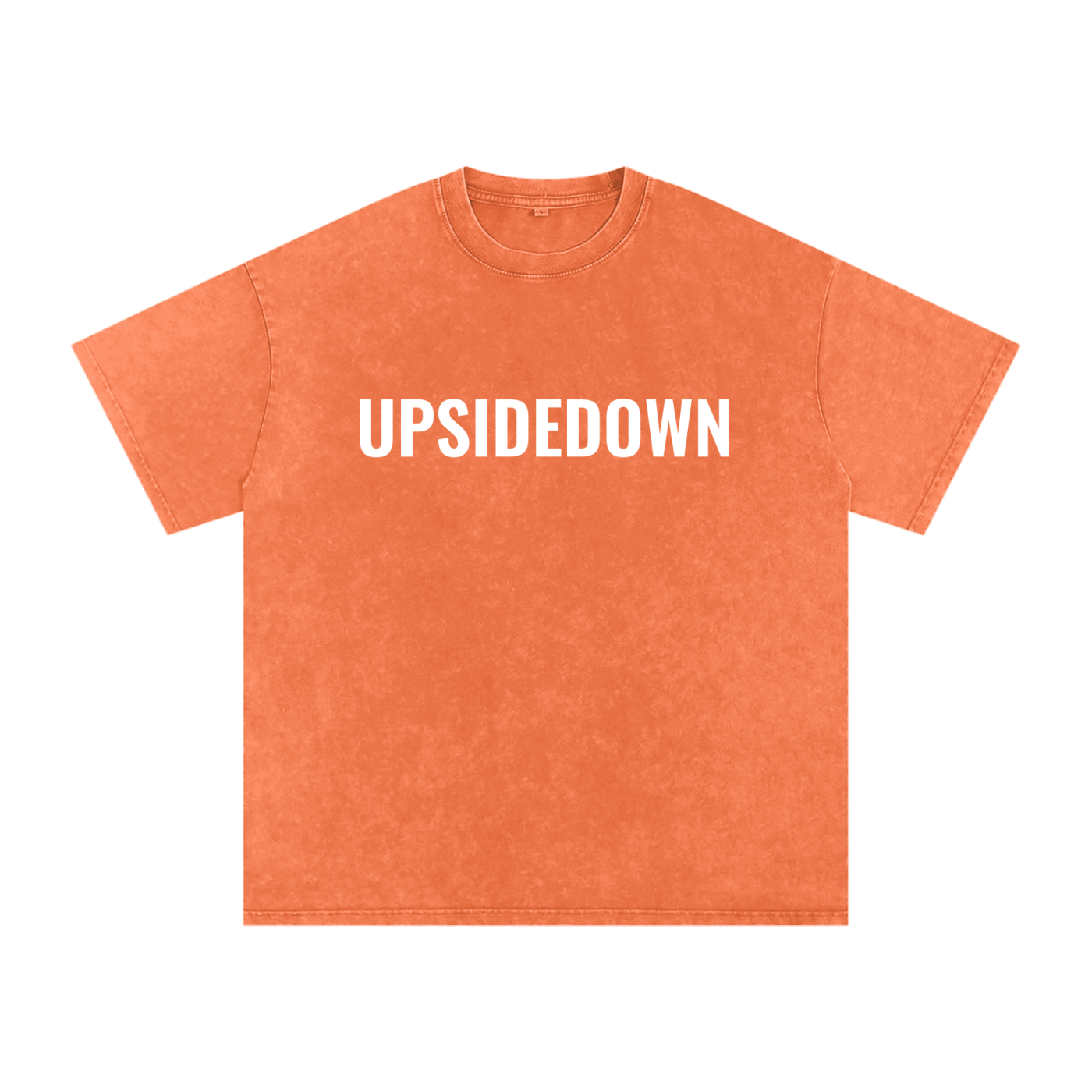 Upside down Snow Washed Oversized Cotton T-Shirt