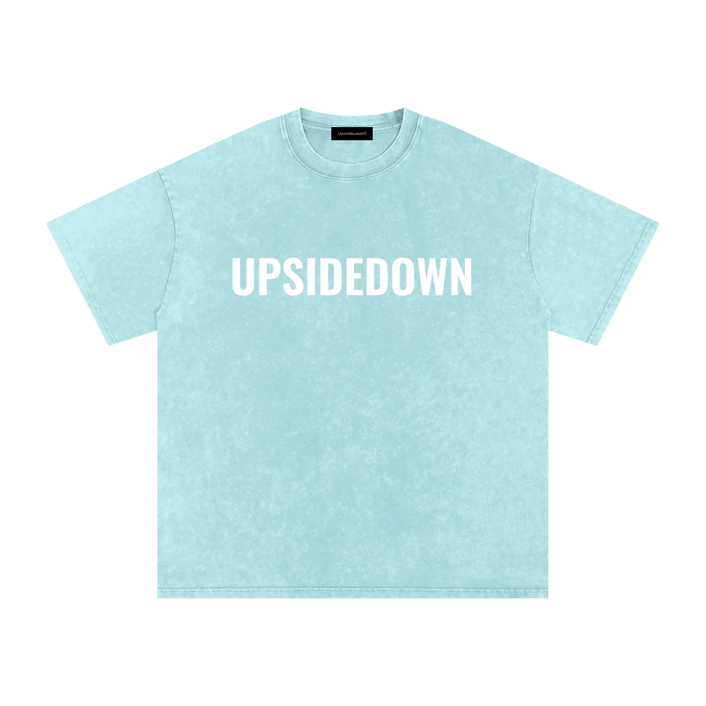 Upside down Snow Washed Oversized Cotton T-Shirt