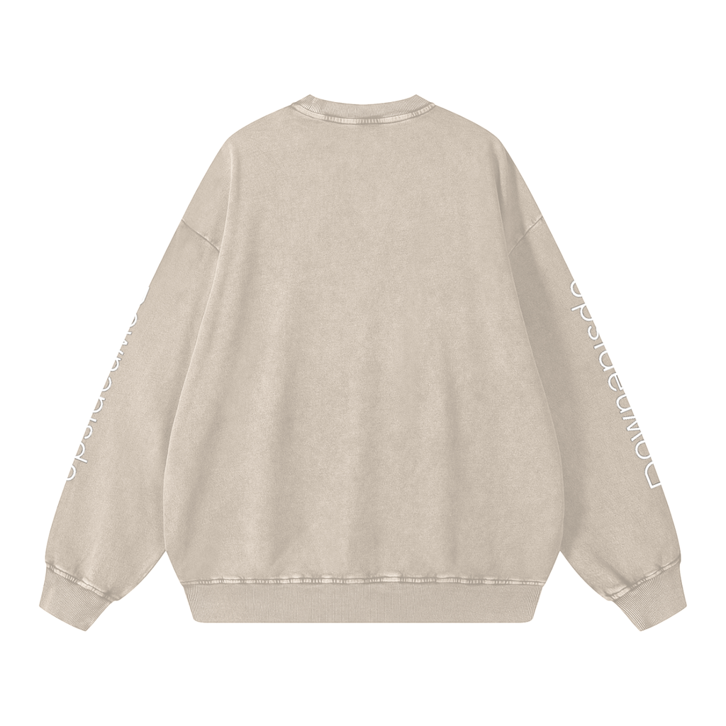 Upside down Snow Washed Oversized Sweatshirt