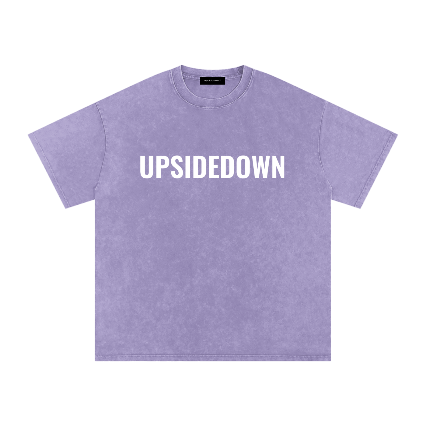 Upside down Snow Washed Oversized Cotton T-Shirt